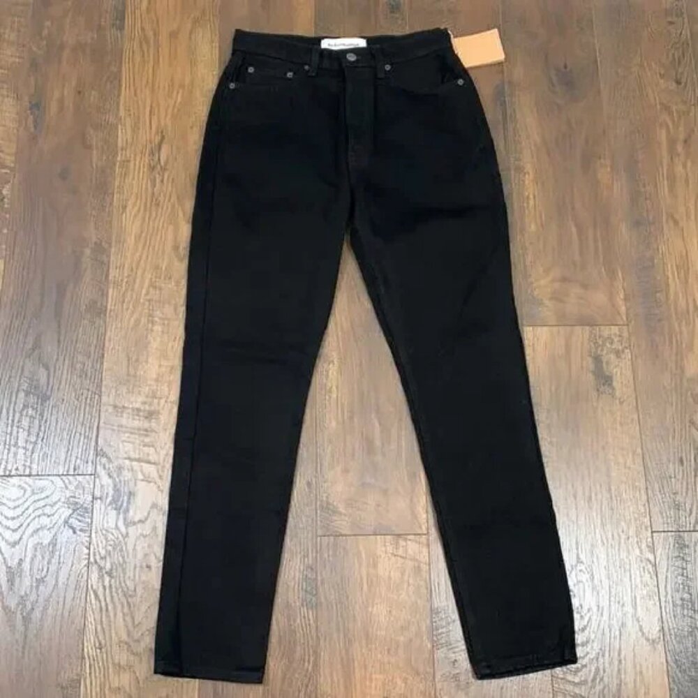 Reformation Melissa High And Skinny Black Jeans